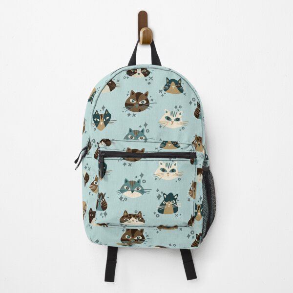 Item preview, Cat Faces Collection – Blue & Tan designed and sold by Cat Coquillette.