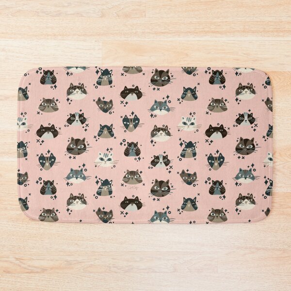 Item preview, Cat Faces Collection – Brown & Blush designed and sold by Cat Coquillette.