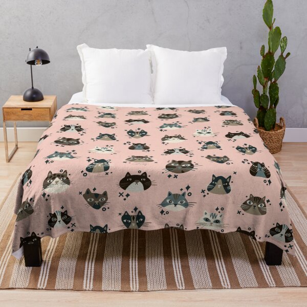Item preview, Cat Faces Collection – Brown & Blush designed and sold by Cat Coquillette.