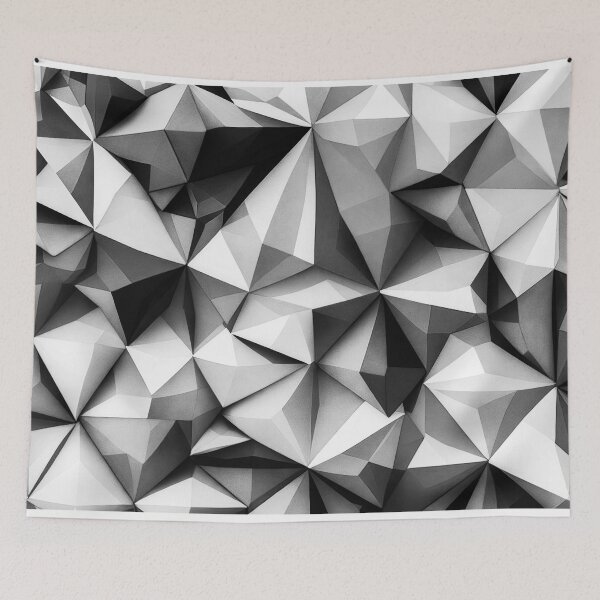 Item preview, Origami folds and geometric shapes pattern  designed and sold by bubbleshop01.