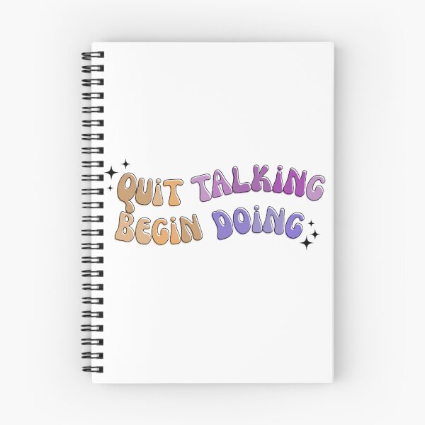 Item preview, Quit Talking Begin Doing Motivation Quote designed and sold by AestHenni17.