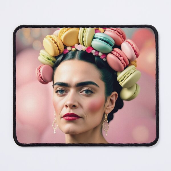 Item preview, Frida Khalo with macaron headdress designed and sold by JosieandRose.