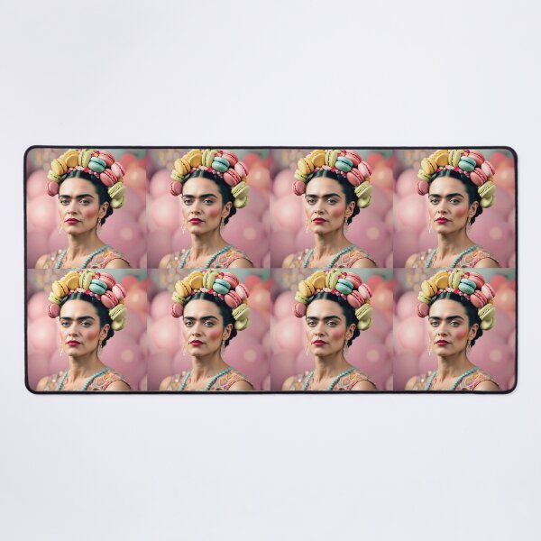 Item preview, Frida Khalo with macaron headdress designed and sold by JosieandRose.