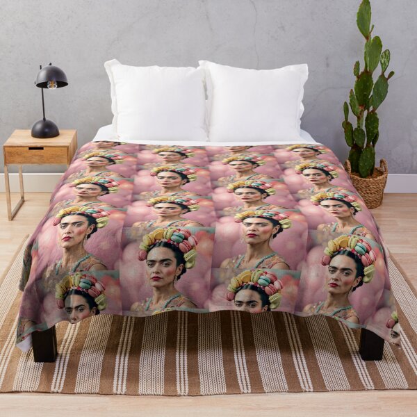 Item preview, Frida Khalo with macaron headdress designed and sold by JosieandRose.