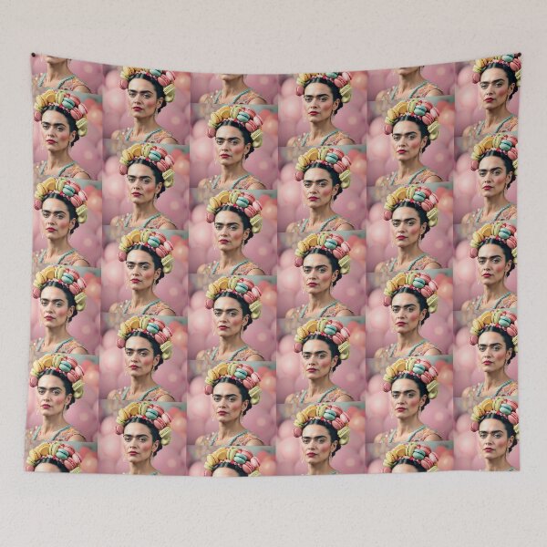 Item preview, Frida Khalo with macaron headdress  designed and sold by JosieandRose.