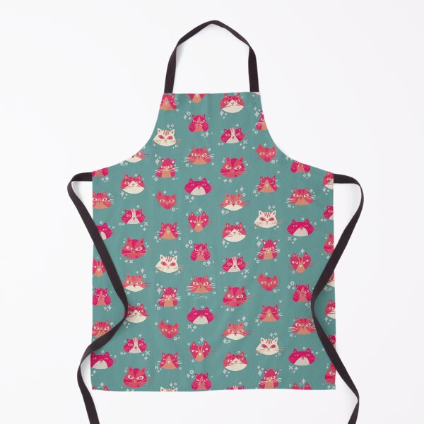 Item preview, Cat Faces Collection – Hot Pink & Turquoise designed and sold by Cat Coquillette.