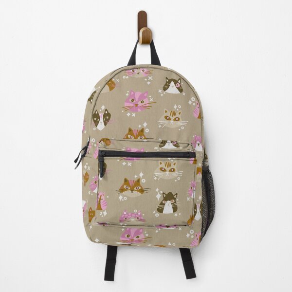 Item preview, Cat Faces Collection – Ochre & Pink designed and sold by Cat Coquillette.