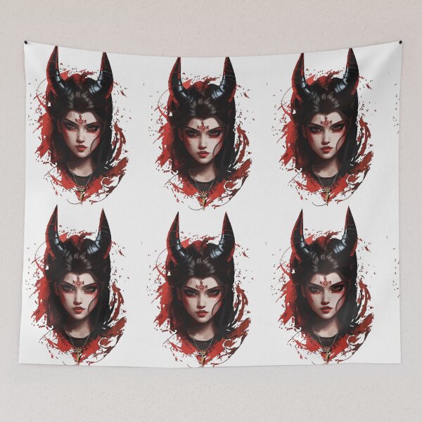 Item preview, Female Demon Head designed and sold by SassysDesigns.