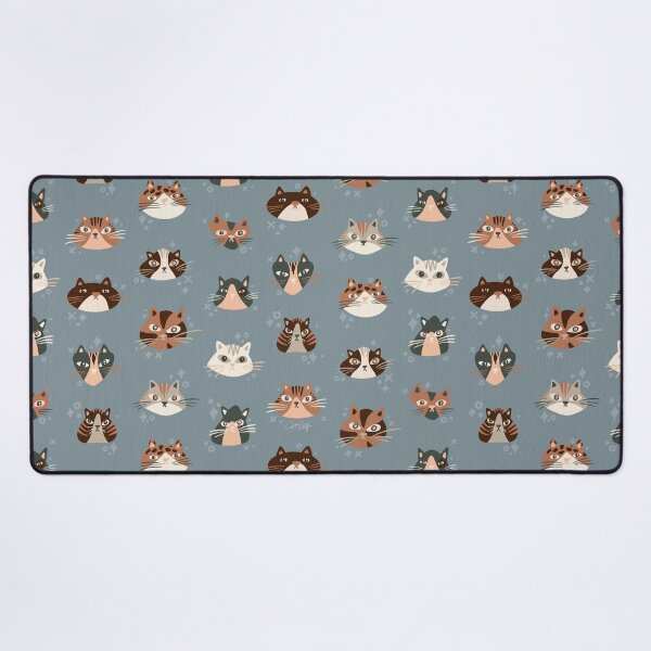 Item preview, Cat Faces Collection – Slate designed and sold by Cat Coquillette.