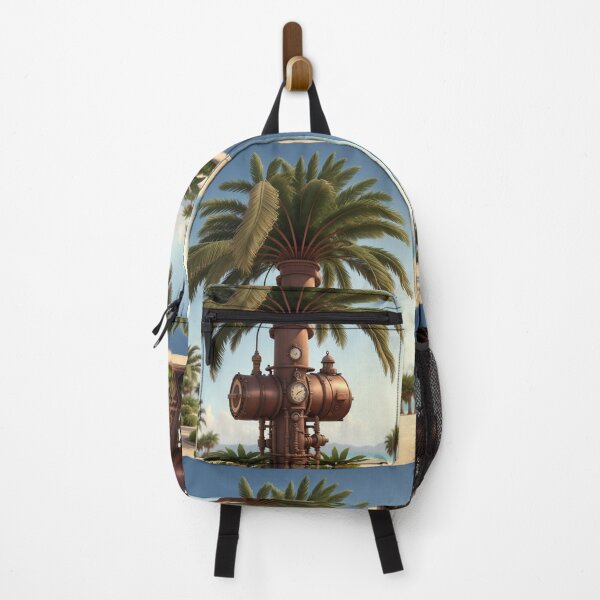 Item preview, Steampunk Palm Tree Art Painting Design Print designed and sold by randomtdesigns.