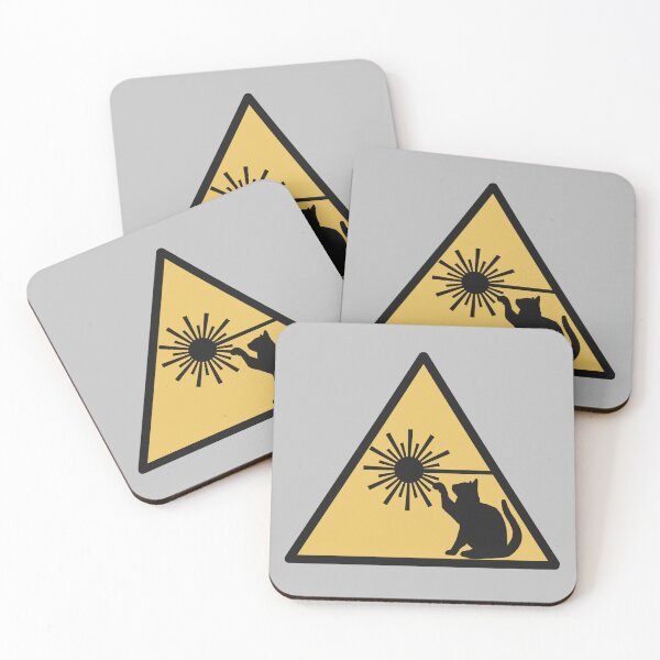 Item preview, Laser Cat Warning Sign designed and sold by Science Lab Designs.