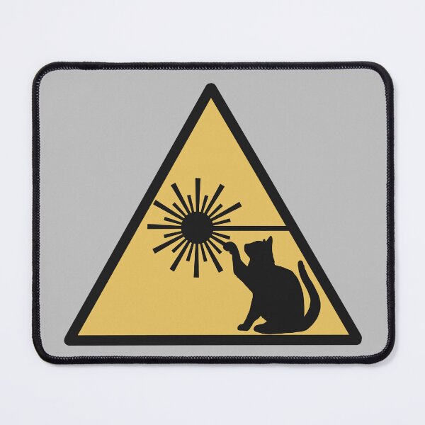 Item preview, Laser Cat Warning Sign designed and sold by Science Lab Designs.