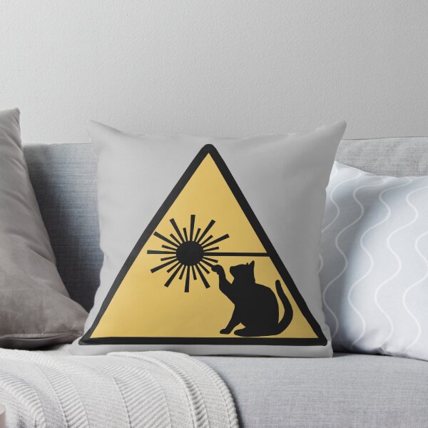 Item preview, Laser Cat Warning Sign designed and sold by Science Lab Designs.