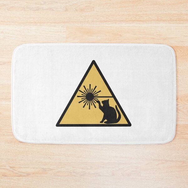 Item preview, Laser Cat Warning Sign designed and sold by Science Lab Designs.