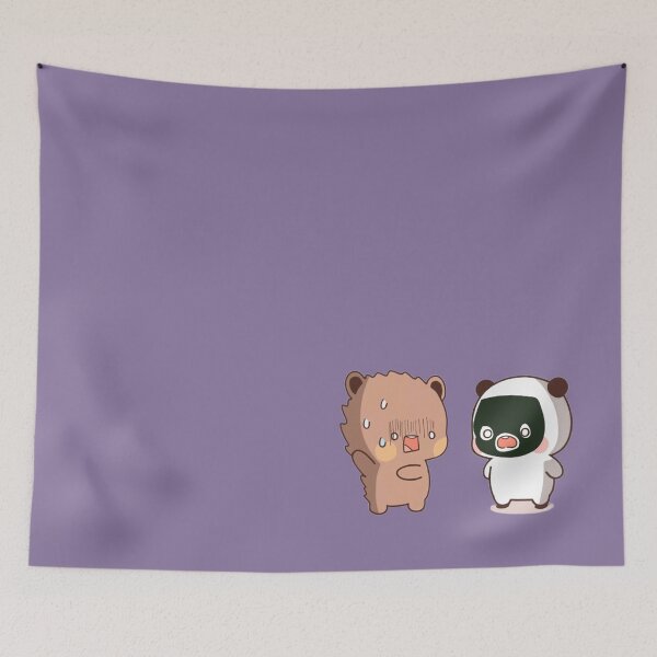 Item preview, BuBu Panda in face mask, meanwhile DuDu Bear :)  designed and sold by Pandety.