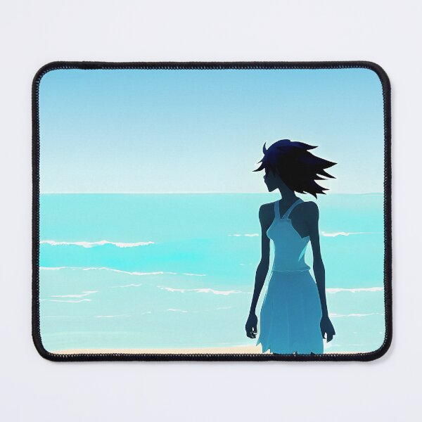 Item preview, Coastal Minimalist Style Beach Chic Calming Ocean Blues - AI Art 2 of 8 designed and sold by Beachy.