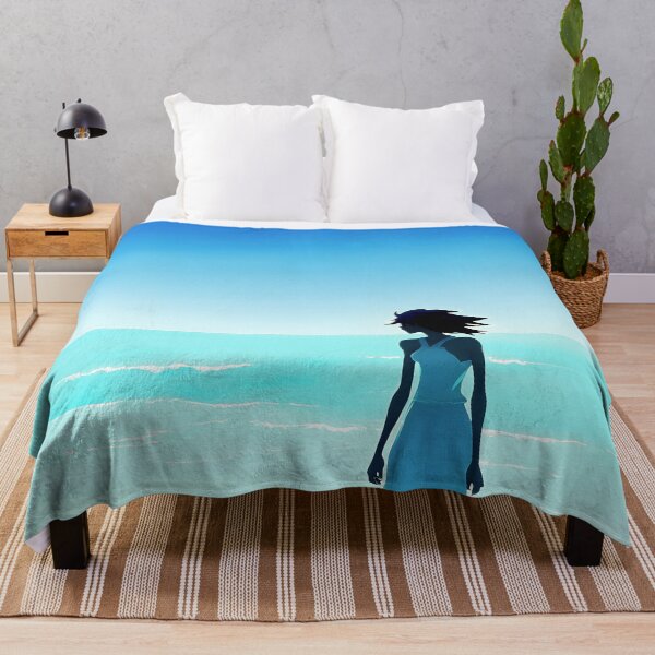 Item preview, Coastal Minimalist Style Beach Chic Calming Ocean Blues - AI Art 2 of 8 designed and sold by Beachy.