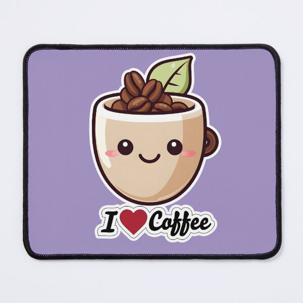 Item preview, Coffee Cuddles: Kawaii "I Love Coffee" designed and sold by HIKARI Creations.