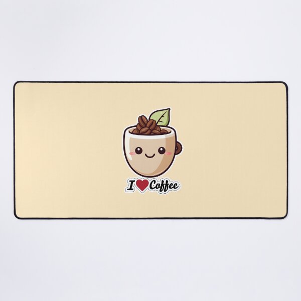 Item preview, Coffee Cuddles: Kawaii "I Love Coffee" designed and sold by HIKARI Creations.