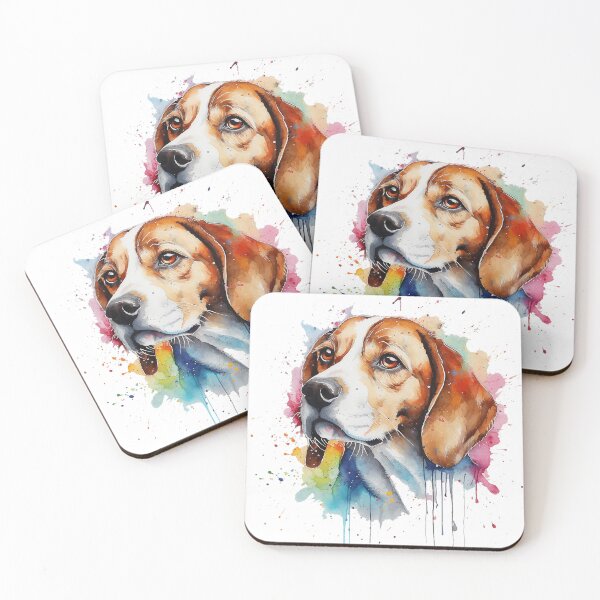 Item preview, Beagle Hound Dog, Beagle Watercolor Painting designed and sold by Bug & Brush.