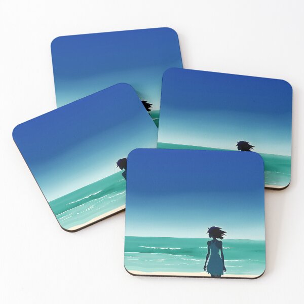 Item preview, Coastal Minimalist Style Beach Chic Calming Ocean Blues - AI Art 3 of 8 designed and sold by Beachy.