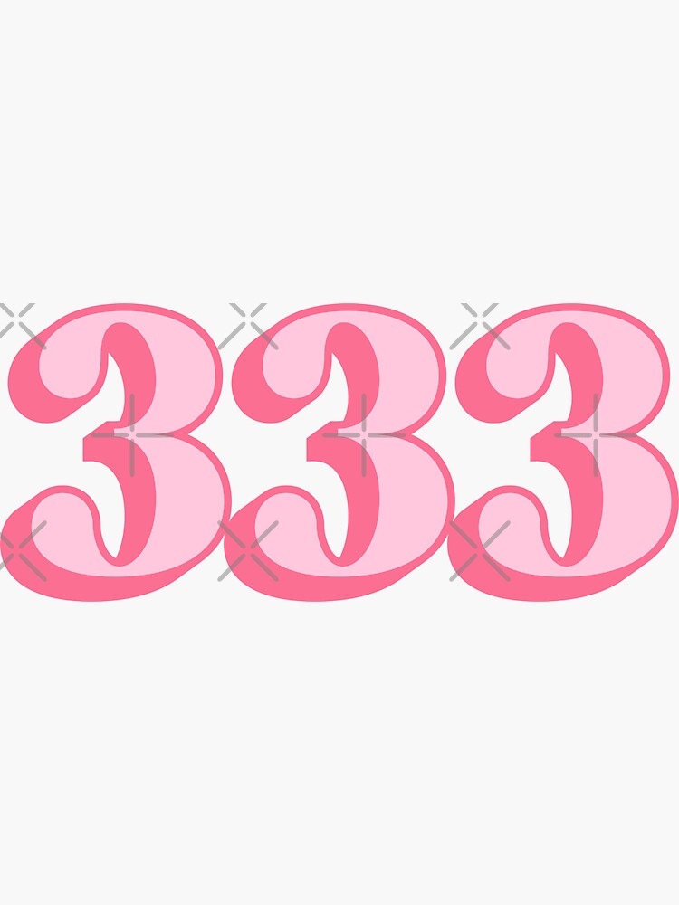 333 Angel Number | Sticker