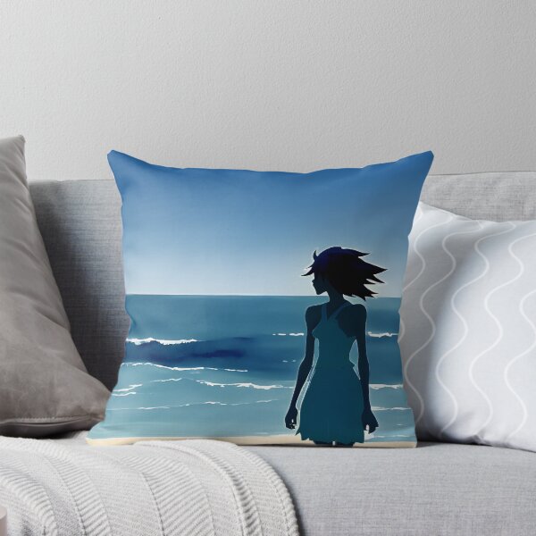 Item preview, Coastal Minimalist Style Beach Chic Calming Ocean Blues - AI Art 4 of 8 designed and sold by Beachy.