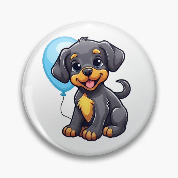 Item preview, Cute Puppy Farmdog with a balloon designed and sold by ladysticky.