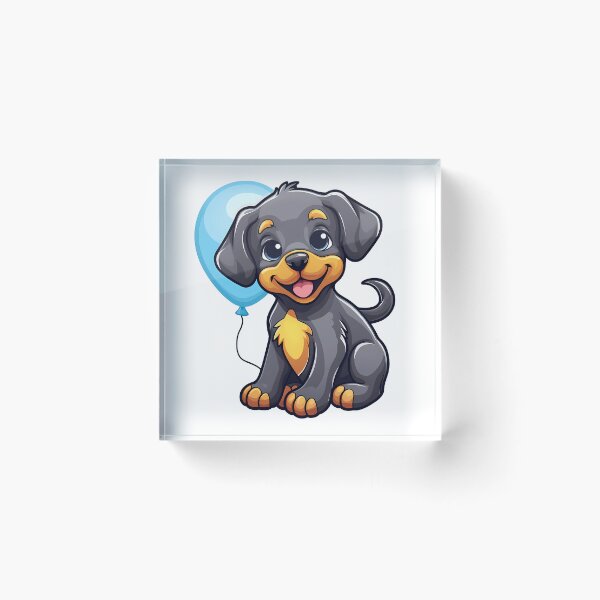 Item preview, Cute Puppy Farmdog with a balloon designed and sold by ladysticky.