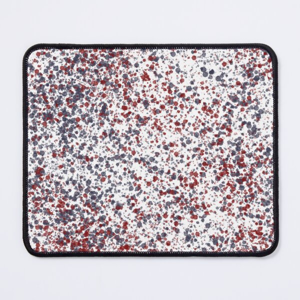 Item preview, Hand-Drawn Red & Navy Paint Splatter Pattern On White designed and sold by BlueMoonBarn.