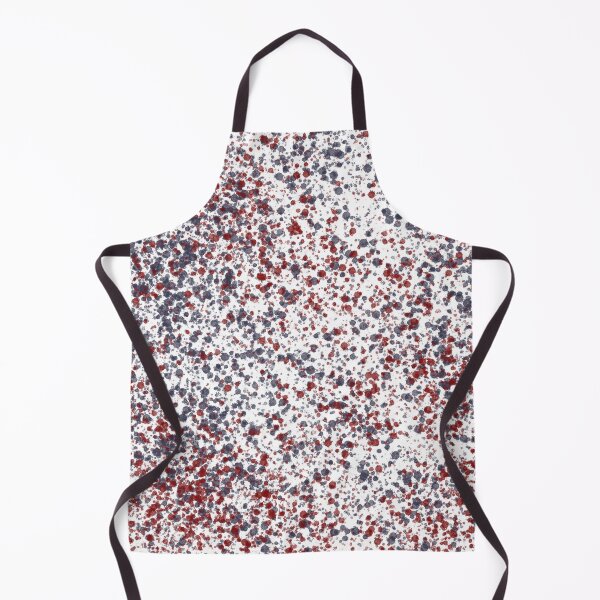 Item preview, Hand-Drawn Red & Navy Paint Splatter Pattern On White designed and sold by BlueMoonBarn.