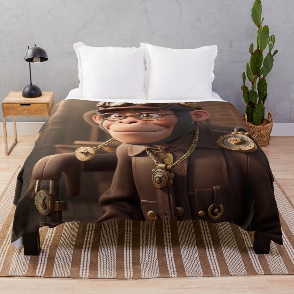 Item preview, Steampunk Monkey Art Painting Design Print designed and sold by randomtdesigns.