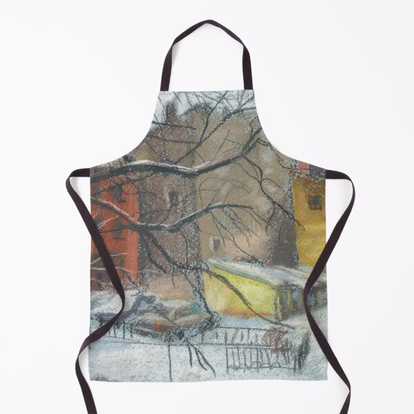 Item preview, Courtyard in Saint Petersburg, Winter Cityscape Pastel Landscape designed and sold by Julia Khoroshikh.