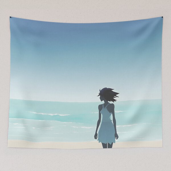 Item preview, Coastal Minimalist Style Beach Chic Calming Ocean Blues - AI Art 5 of 8 designed and sold by Beachy.