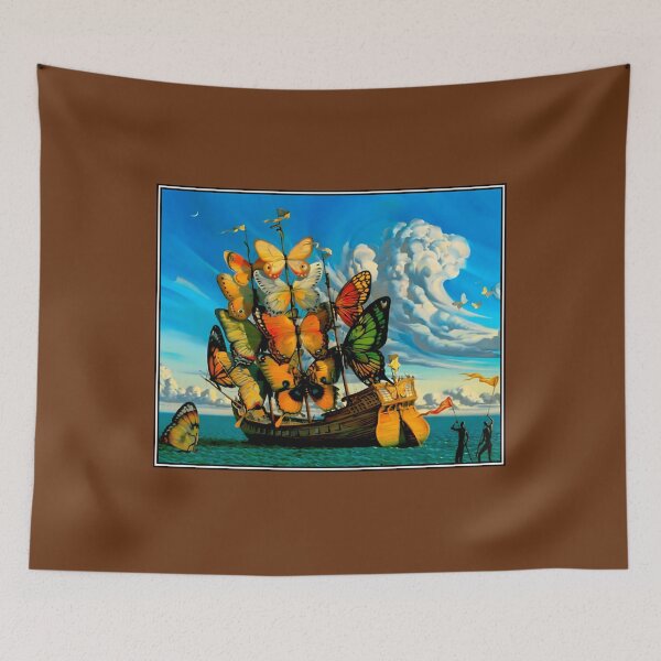 Item preview, BUTTERFLY SHIP  Vintage Surreal Abstract Fantasy Print    	 designed and sold by zvlpdxce20.
