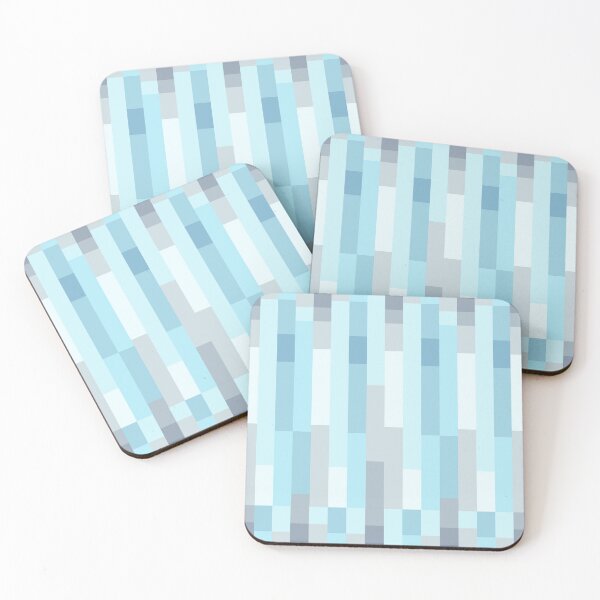 Item preview, Ocean Summer Breeze  // Vintage Blue Retro Shapes Pattern Geometric 1980s 8bit Pixel Art designed and sold by mixedpixels.