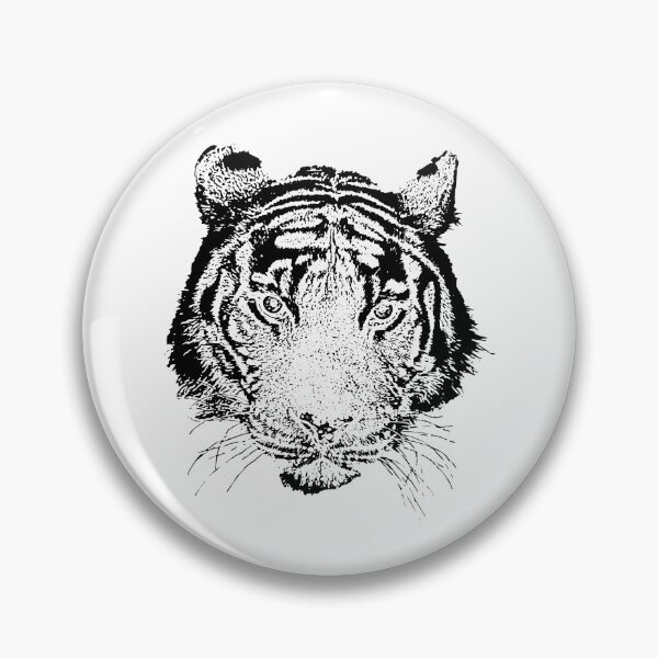 Item preview, Inked Vector Tiger designed and sold by Charcoalart.