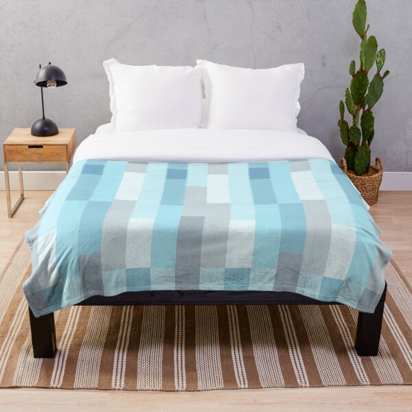 Item preview, Ocean Summer Breeze  // Vintage Blue Retro Shapes Pattern Geometric 1980s 8bit Pixel Art designed and sold by mixedpixels.