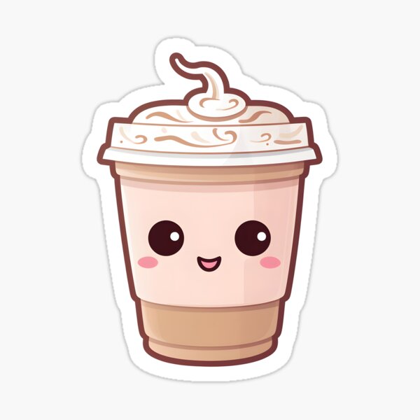 Frappe Waiting For To Notice It, Fun Stickers, Cute Stickers Sticker for  Sale by VStickerKingdom