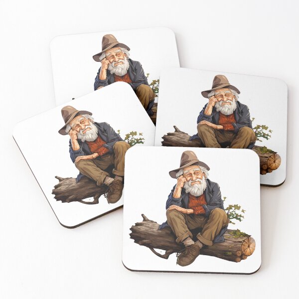Item preview, Old Man Sitting On Log 2 designed and sold by elp-evergreen.