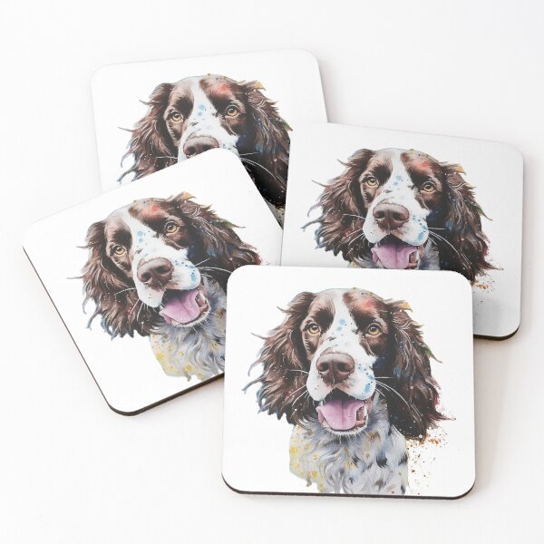 Item preview, English Springer Spaniel Bright Watercolor Painting  designed and sold by Bug & Brush.
