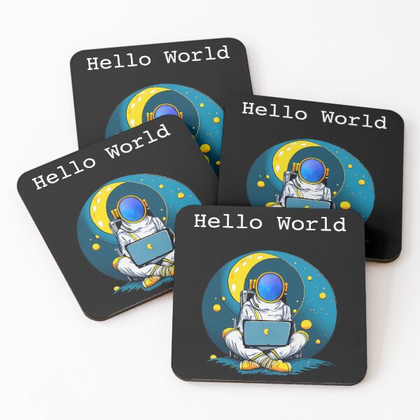 Item preview, Astronaut Hello World designed and sold by okomerkilic.