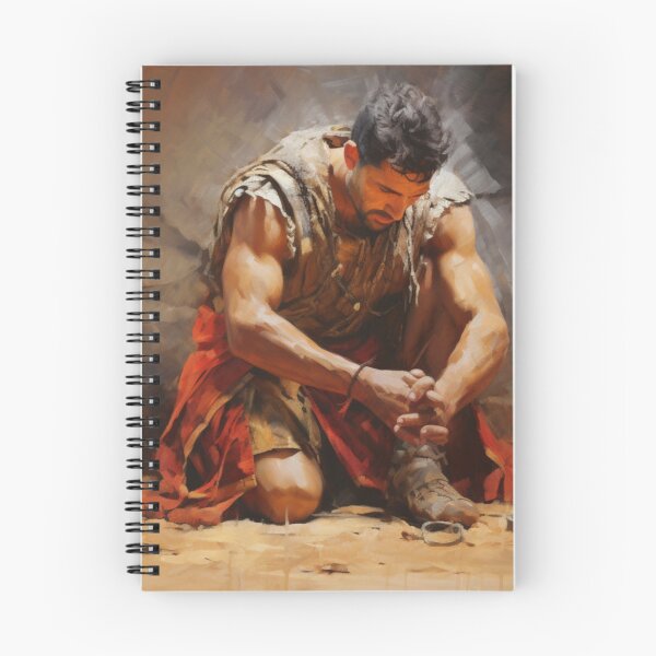 Item preview, Remorseful Reflection: Roman Soldier's Moment of Contemplation designed and sold by RnRShopAI.
