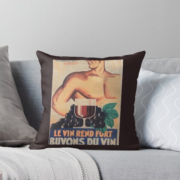 Item preview, French 1934 wine 	 “Le vin rend fort – buvons du vin”  (Wine makes you strong	 designed and sold by rylwylaehml86.