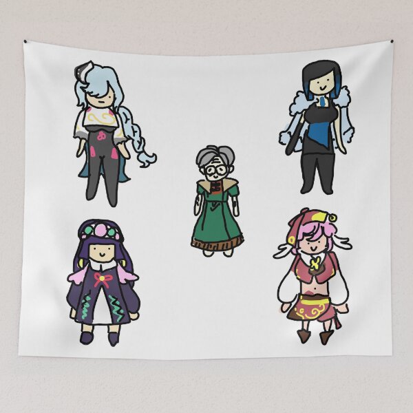 Item preview, Paquete de pegatinas Badly Drawn Liyue 4 designed and sold by casserolestan.