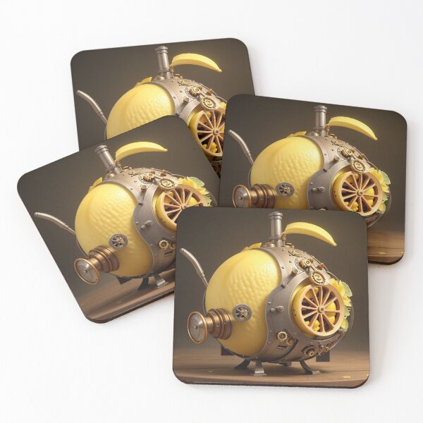Item preview, Steampunk Lemon Art Painting Design Print designed and sold by randomtdesigns.