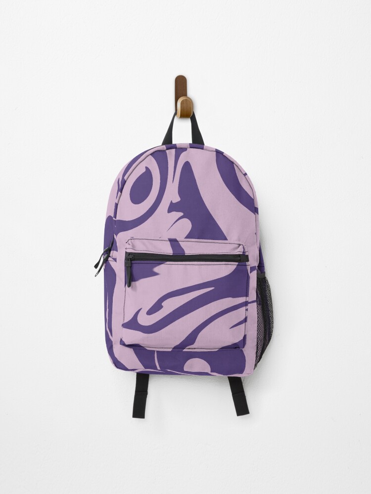 Thumbnail 1 of 3, Backpack, Purples & Swirls designed and sold by CreativeCodeLLC.