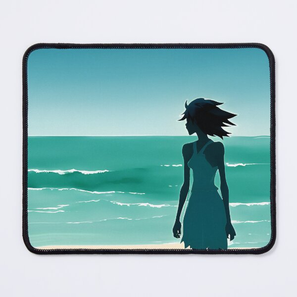 Item preview, Coastal Minimalist Style Beach Chic Calming Ocean Blues - AI Art 6 of 8 designed and sold by Beachy.