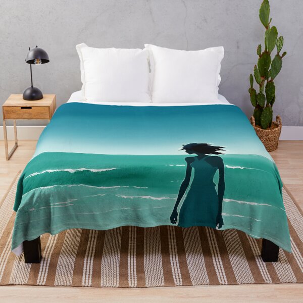 Item preview, Coastal Minimalist Style Beach Chic Calming Ocean Blues - AI Art 6 of 8 designed and sold by Beachy.