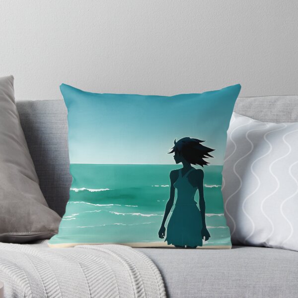 Item preview, Coastal Minimalist Style Beach Chic Calming Ocean Blues - AI Art 6 of 8 designed and sold by Beachy.